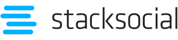 The Logo of stacksocial showcasing that MonsterWriter has been published on this platform